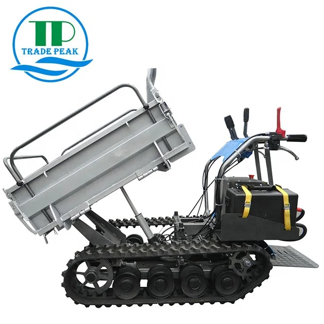 Electric Power Tracked Barrow 50Ah 500kg battery power barrow mini truck mini dumper