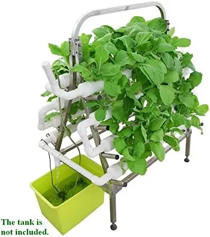 88 Sites Hydroponic Site Grow Kit Leafy Vegetables Plant Holes Stainless Steel Holder Garden Growing System
