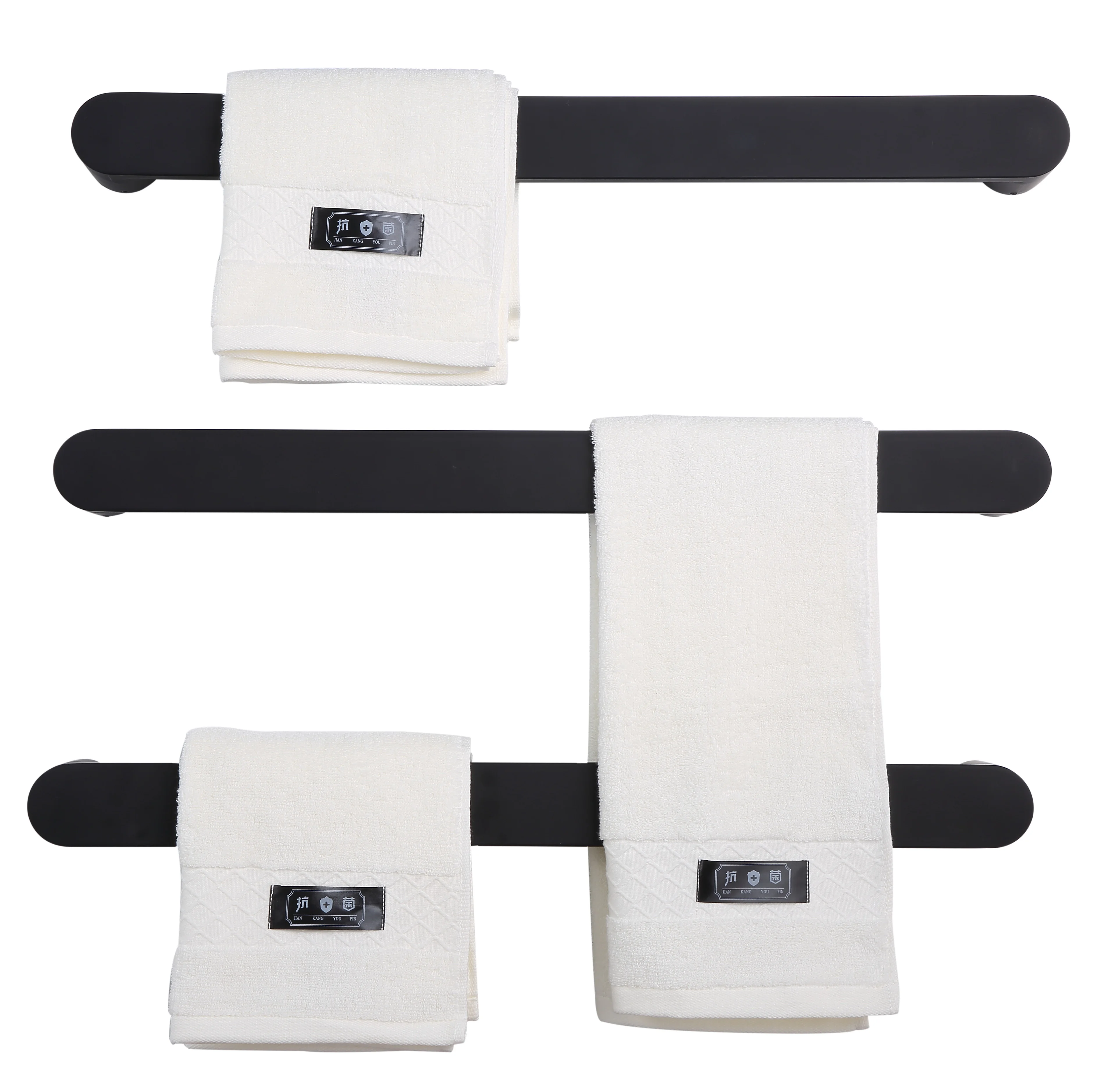 Bathroom accessories electric towel dryer wall-mounted heated towel rack stainless steel towel warmer rail