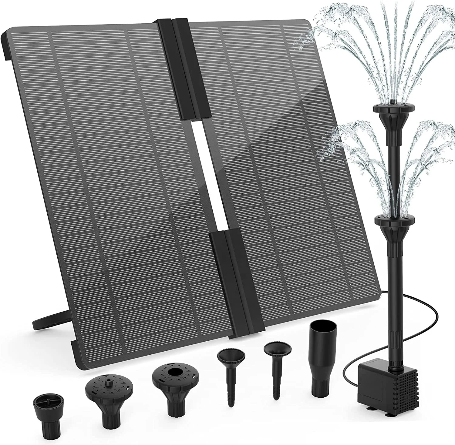 20W DIY Water Feature Solar Outdoor Fountain  Solar Water Pump Kit Solar Pond Pump For Garden Ponds Pool and Fish Tank