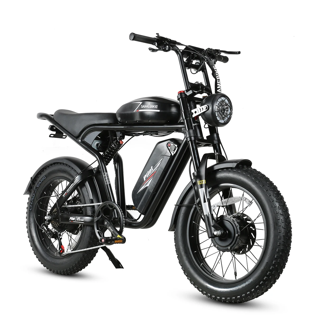 Электрический велосипед для взрослых SAMEBIKE M20 48 В 2000 Вт 32 A масляный тормоз с двумя сиденьями толстые шины электровелосипед