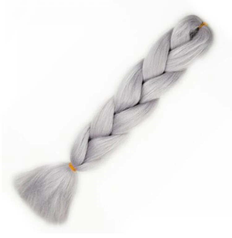 One Tone Synthetic Jumbo hair braid Wholesale pression braiding hair pre stretch