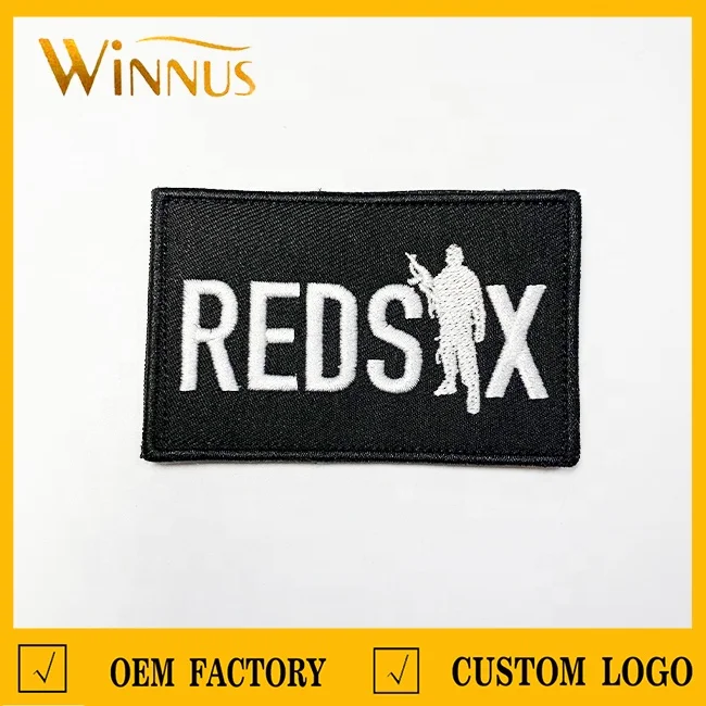 Guangdong manufacturer hockey garment fabric big embroidered iron on patches