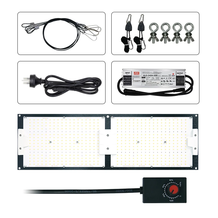  Предварительно собранная плата KingBrite 240 Вт V4 QB288 LM301H UV IR и 660 нм темно-красная светодиодная промышленная