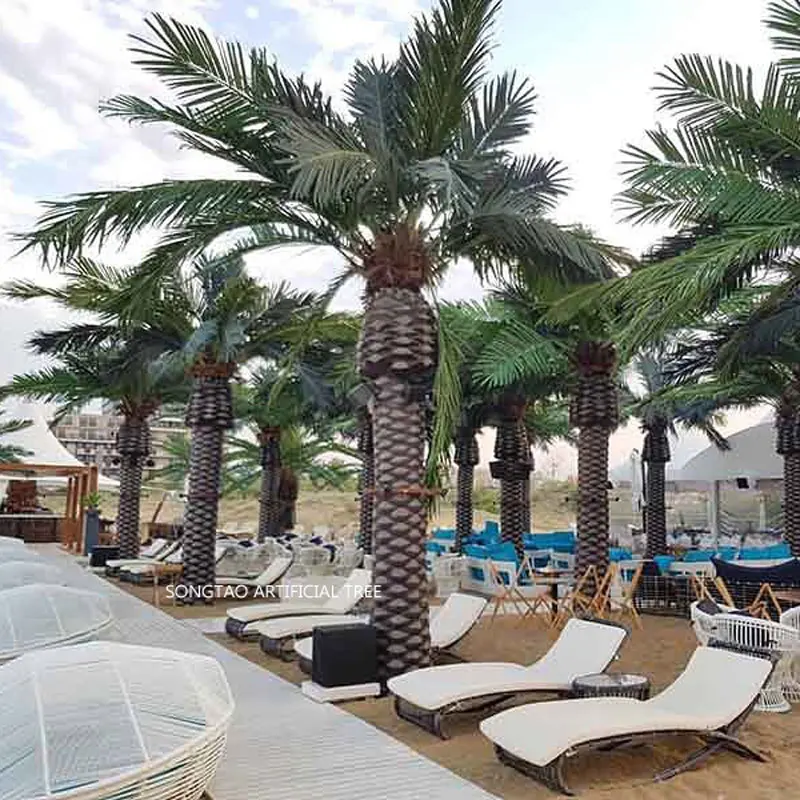 Large Tall Artifical Coconut Palm Trees Plant For Indoor Outdoor Decoration