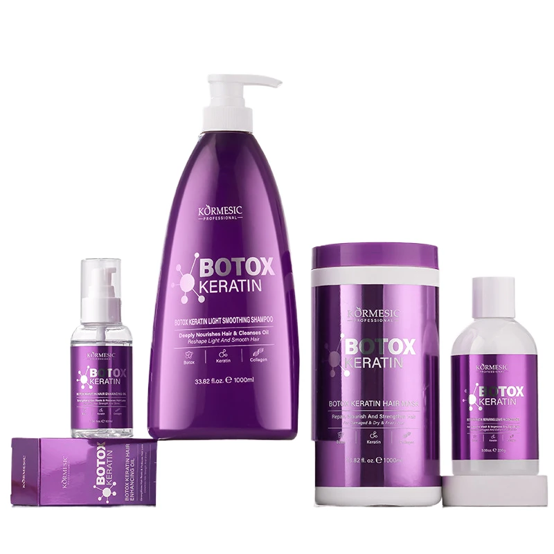 Private Logo Original Large Volume Keratin Hair Loss Care Treatment Essence Oil Moisturizing Shampoo Hair Mask Beauty Products