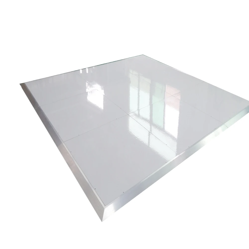 Hot selling wedding decoration portable plywood white black dance floor for sale