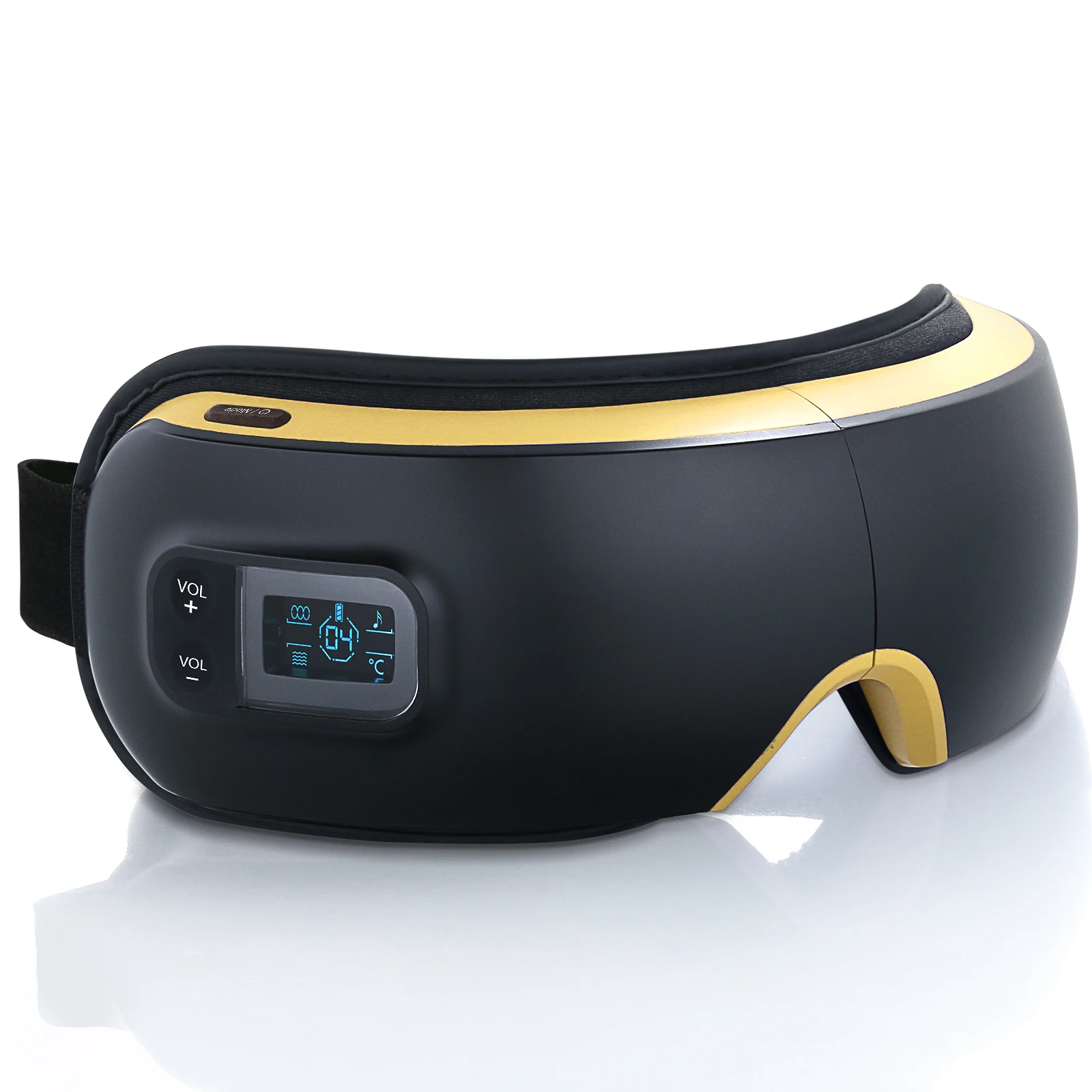Wireless Bluetooth Eye Massager Air Pressure Vibration Digital Eye Device Relief Heat Compress Eyes Care Sleep Machine Music