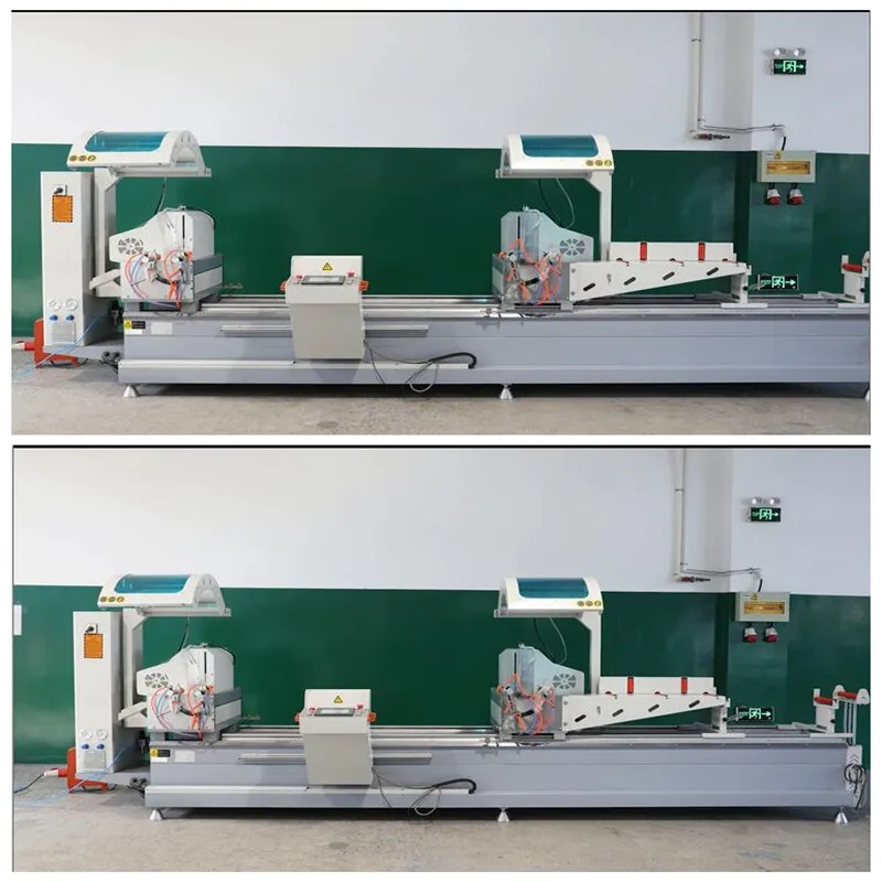 CNC Window Door Making UPVC Window Machine Double Head Cutting Saw Machine
