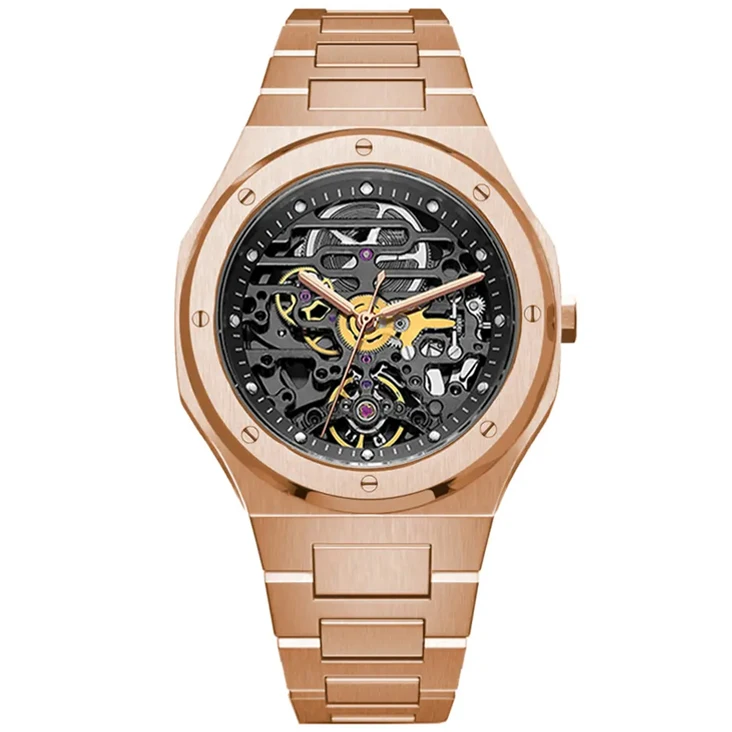 Светящиеся автоматические дизайнерские часы-скелетоны известных брендов