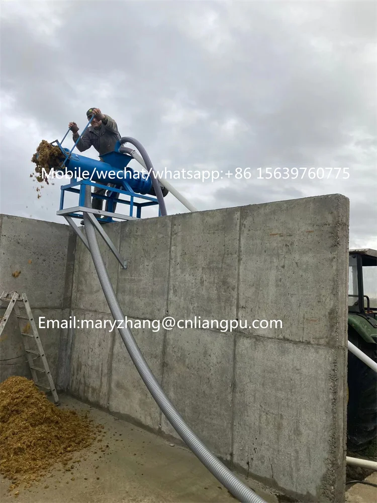High Quality Pig Manure Solid Liquid Separator For Animal Dung Dewatering Screw Press Machine