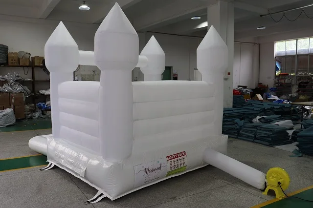 buy white inflatable bouncy castle with ball pools for toddlers,factory sale white bouncer bounce houses,sell jump castles rent