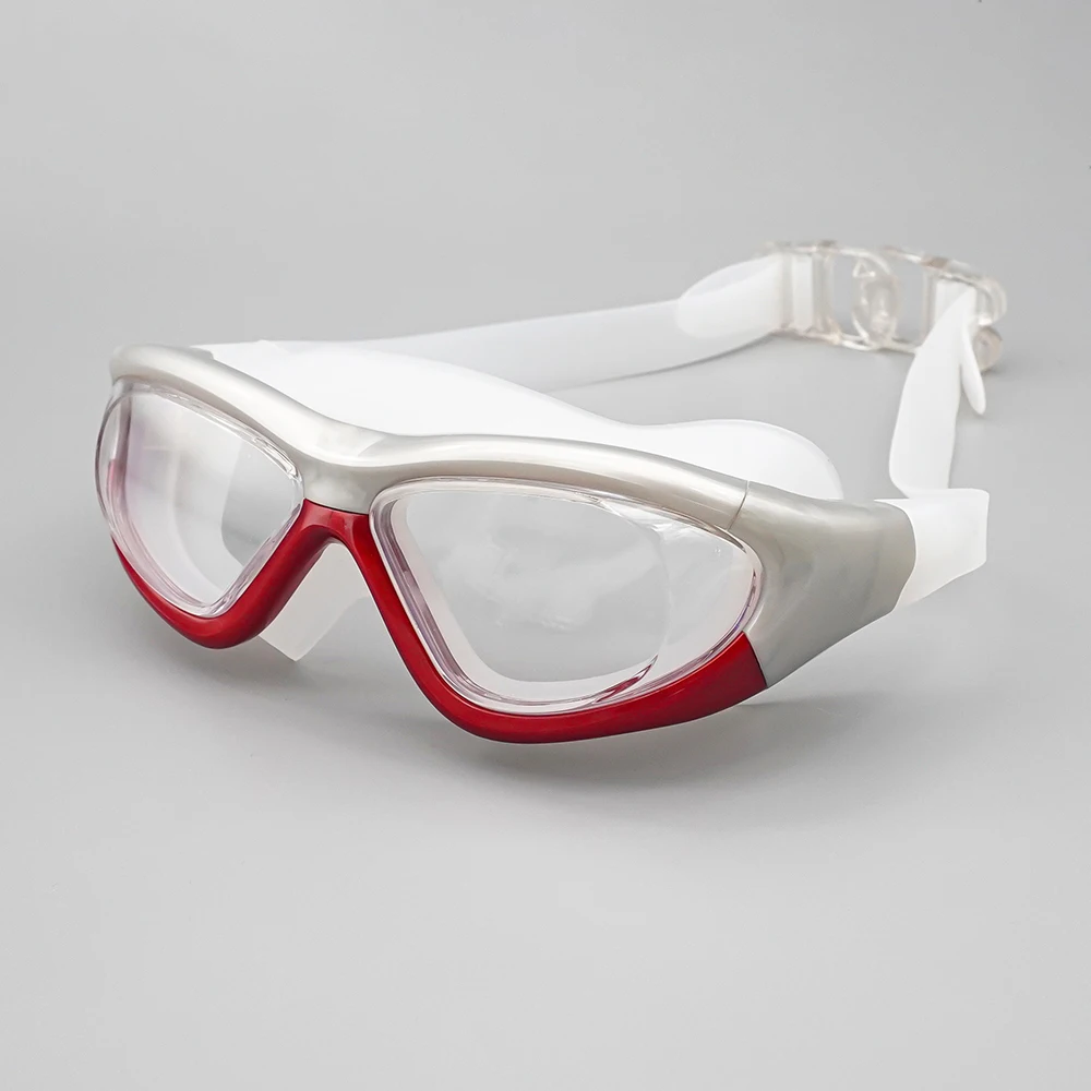Creative design Water Sports eyewear UV protection racing Adult anti-fog swim goggles Big Frame Protecction Swimming glasses