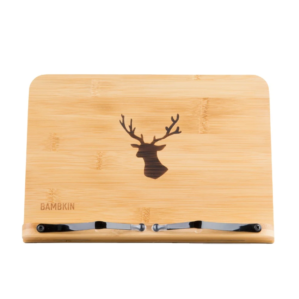 Регулируемый складной стол для рецептов, деревянная подставка из натурального бамбука для готовки, для чтения, ноутбука