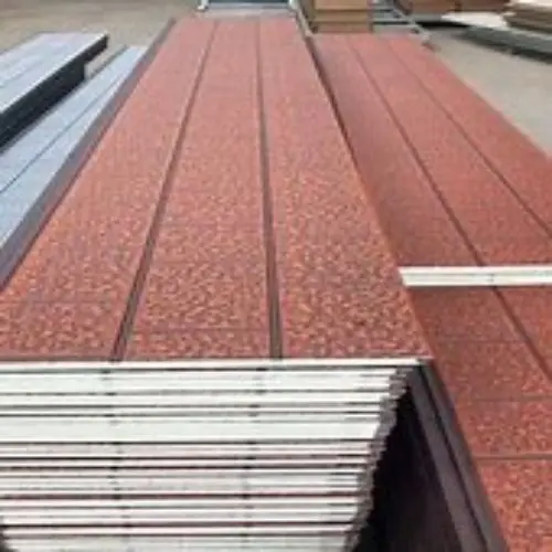 Facade decoration polyurethane foam sandwich structural insulated panel wall PU metal siding fireproof exterior cladding panels