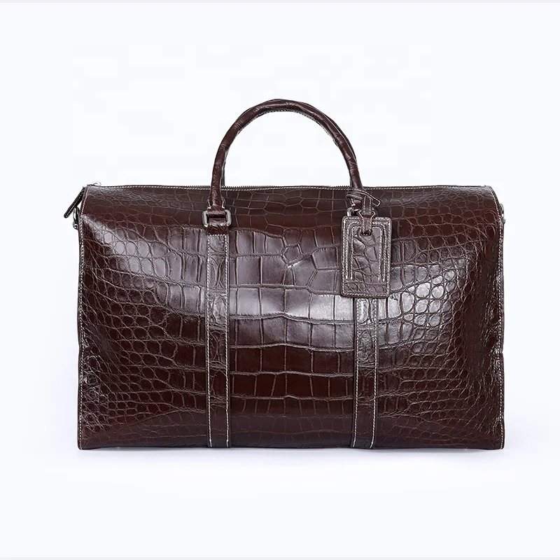 Fashion crocodile skin duffle price crocodile skin leather duffle leather duffle for man