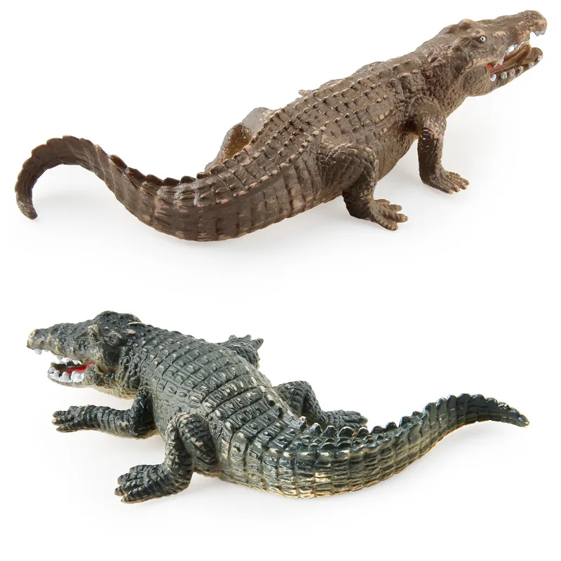 Animal doll series crocodile resin products home decoration Simulation funny mini pvc animal models crocodile toy