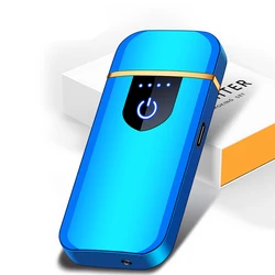 Новинка 2022 роскошная ветрозащитная usb-зажигалка премиум класса на заказ Электронная электрическая для