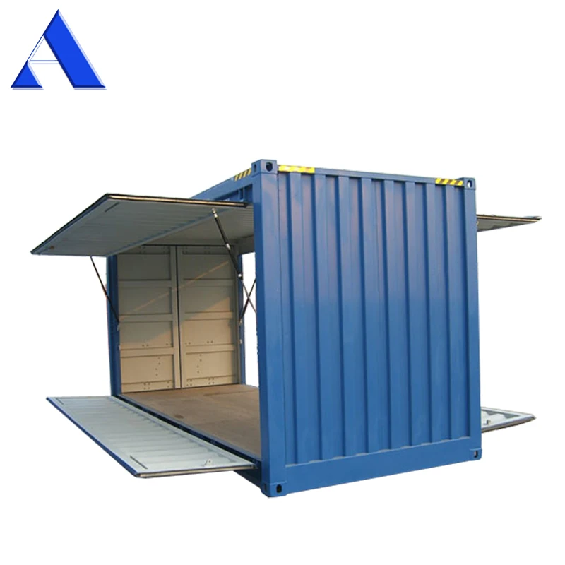 Double Swing Door Opening 20 foot High Cube Open Side Shipping Container