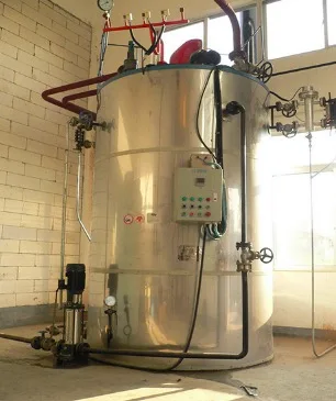 Small vertical 300kg steam boiler gas heated