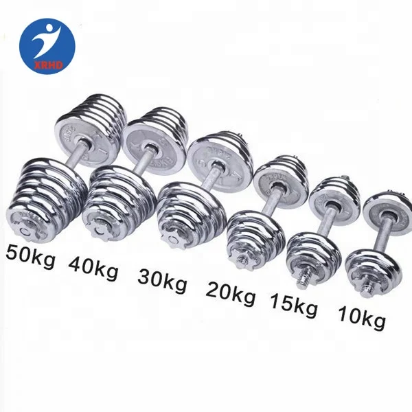 Good price 15kg adjustable dumbbell barbell weights set iron bull dumbbell