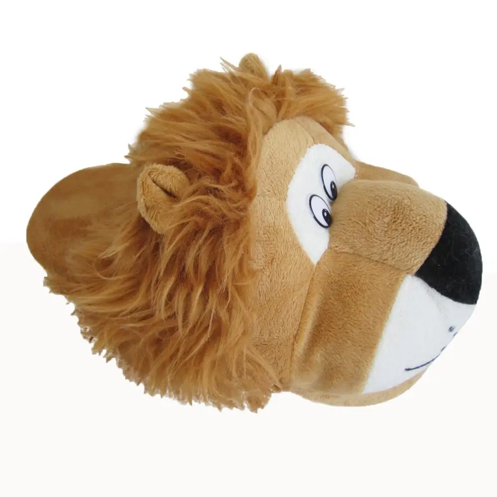 Лидер продаж, плюшевые детские домашние тапочки в форме животных