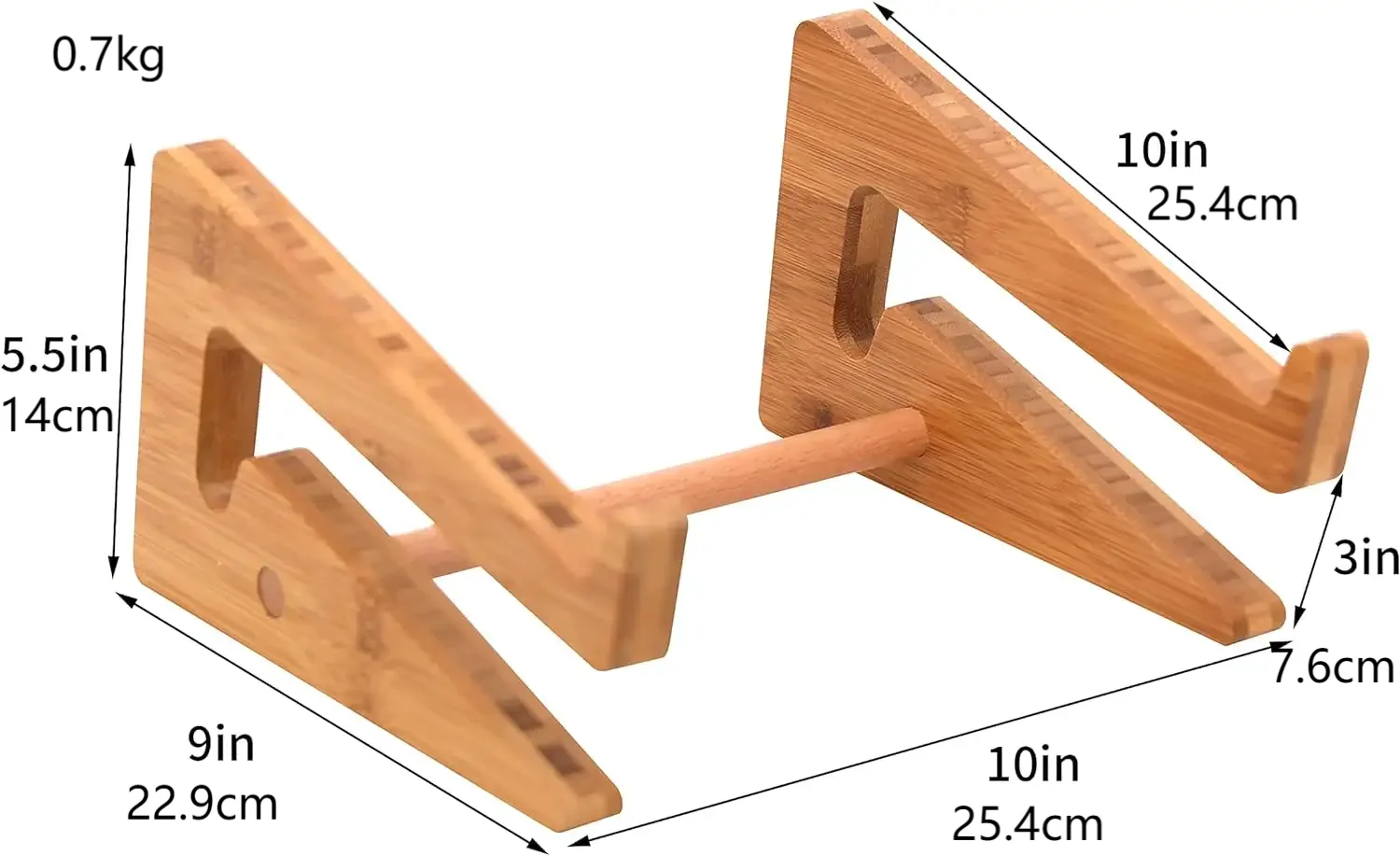 Three Sizes Laptop Stand for Computer Desk Bamboo Compatible Rack with Phone Holder Monitor Riser Note Book Storage for office