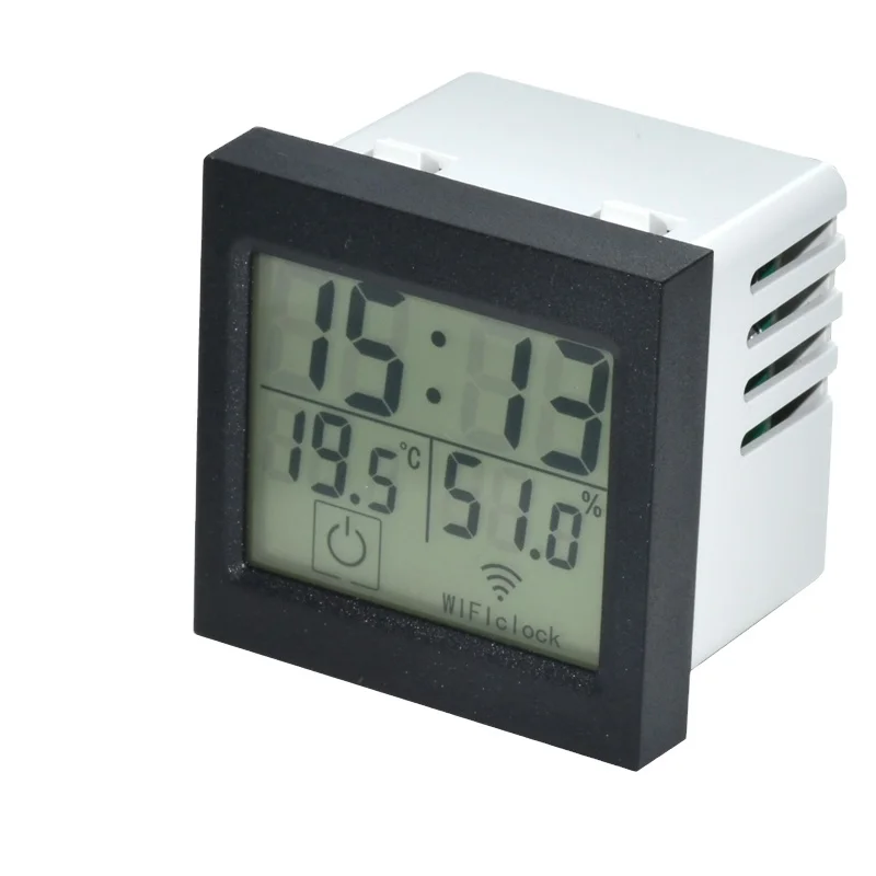 New product 100-240VAC temperature humidity and time led display module XJY-QB-72 45x45mm WIFI clock