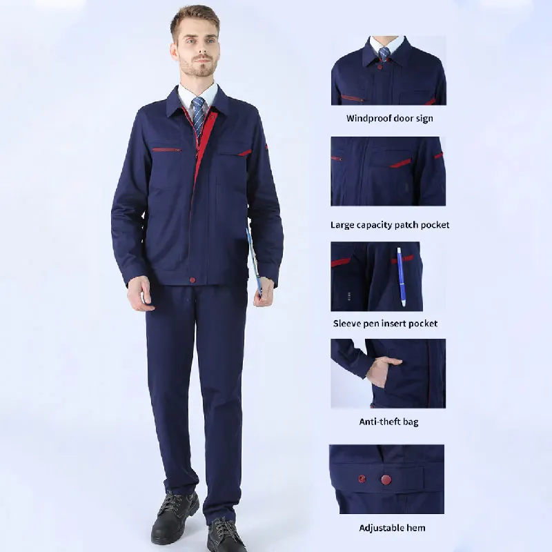 Workwear Wholesale China Factory OEM & ODM 100% Cotton Work Jacket Casual Worker Clothes Workwear