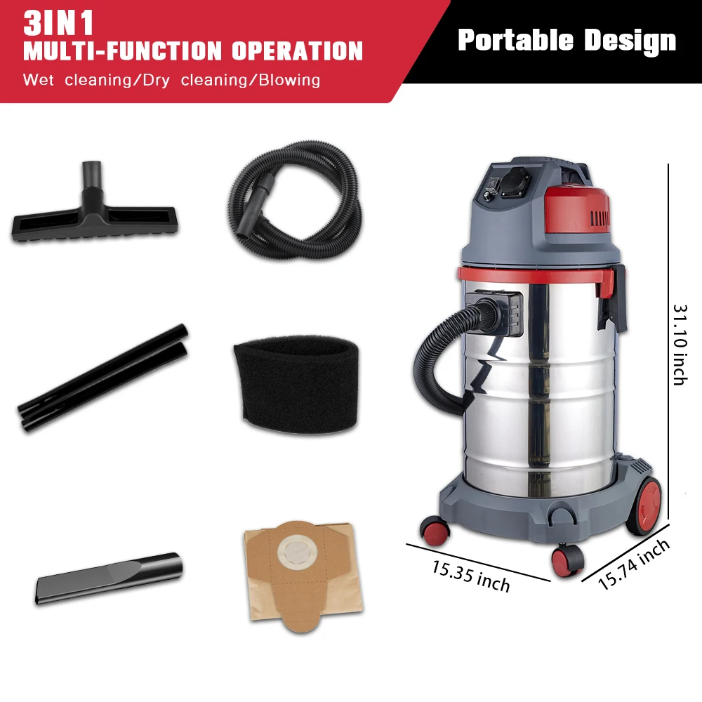 Jienuo 2019 1200W 30L Industrial best performance floor carpet ABS washing cleaner cleaning machines, JN503-30L