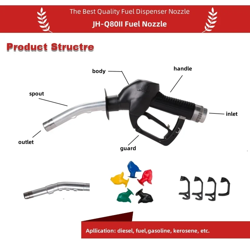 High quality  Q80b automatic fuel nozzle for Fuel Dispenser Filling Gas Station Equipment