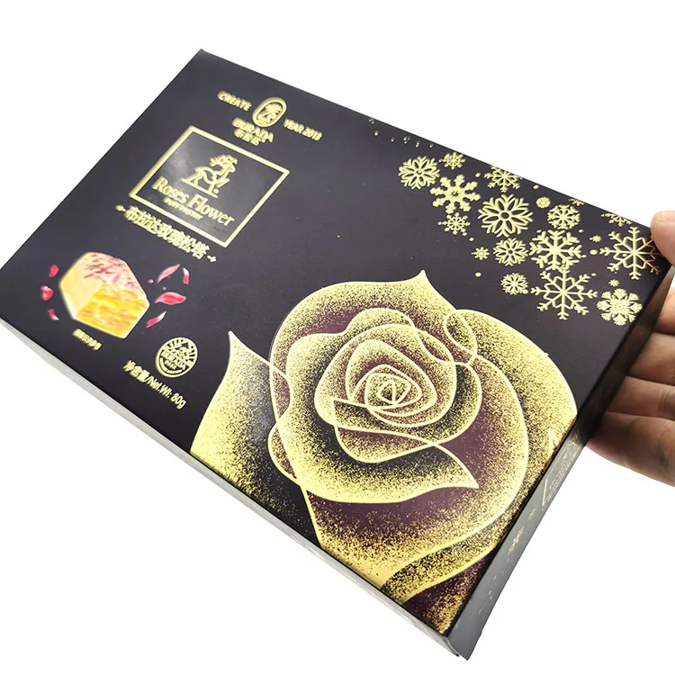 
Custom Wholesale Exquisite Packaging Paper Chocolate Food Box For Rose Truffle Chocolate Packaging 