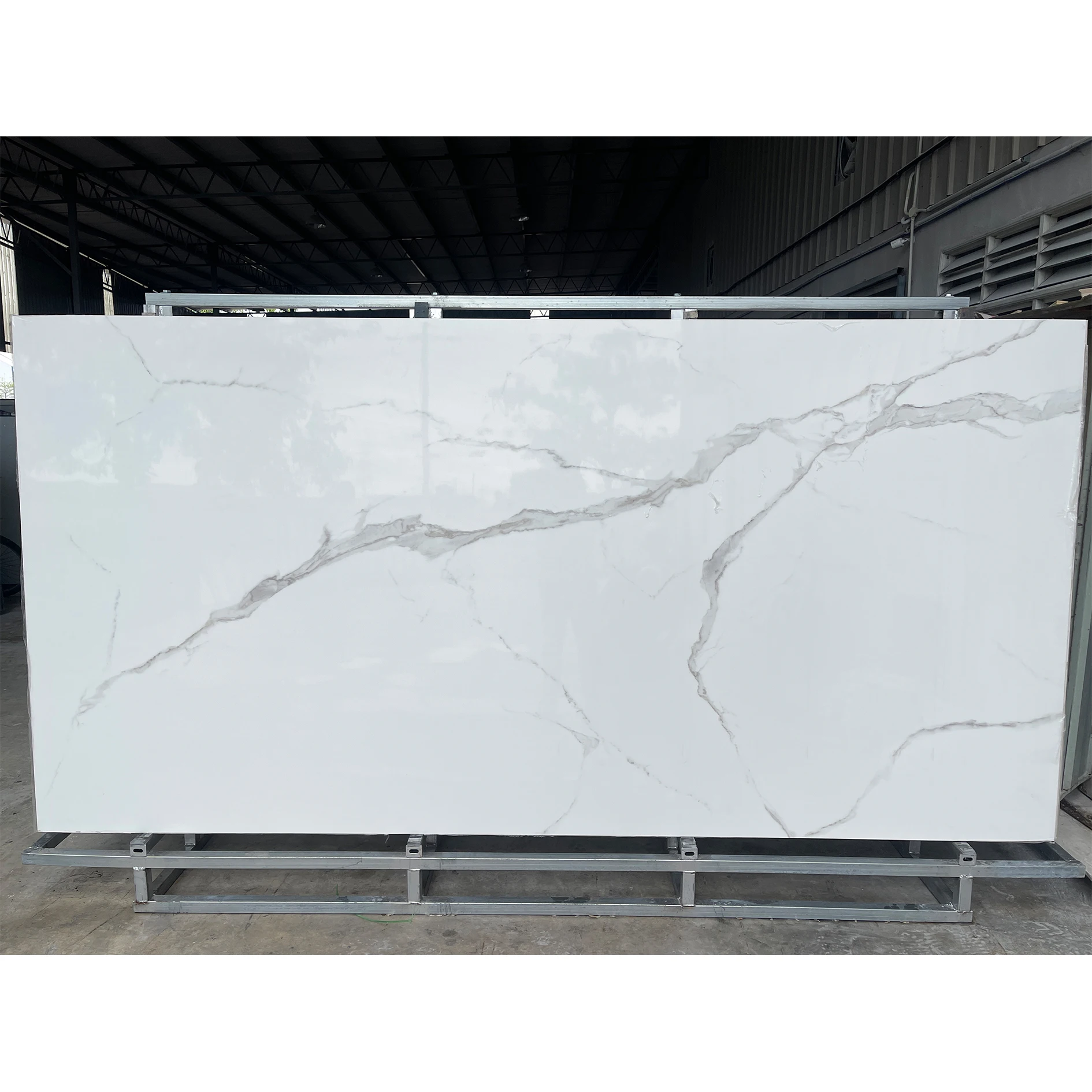 Fishbelly Gold White Big Size Raw Porcelain Slabs 3200*1600*12mm Ceramic Tile Customized Kitchen Countertop Table Top Worktop