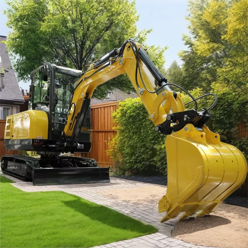 Kubota двигатель 3 5 тонн мини-экскаватор Быстрая доставка новое состояние фермы б/у машина 1 тонна 8 Рабочий вес 2 тонны экскаваторы