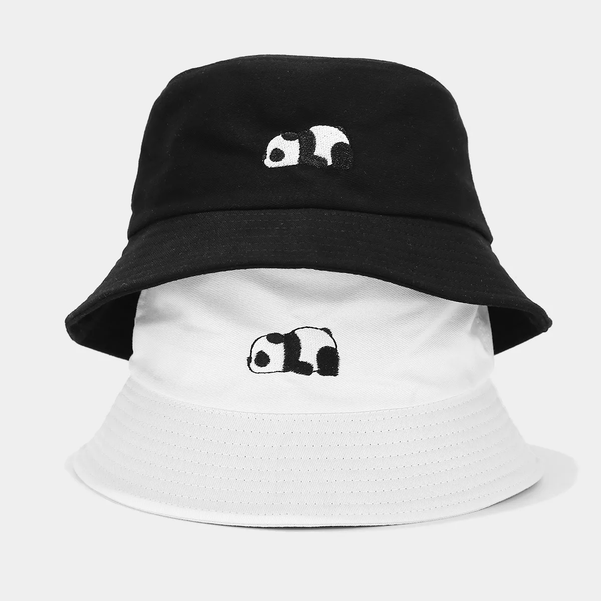 Customized Breathable Sun Protection Hat Panda Bucket Hat Fishing Hat For Hiking Traveling