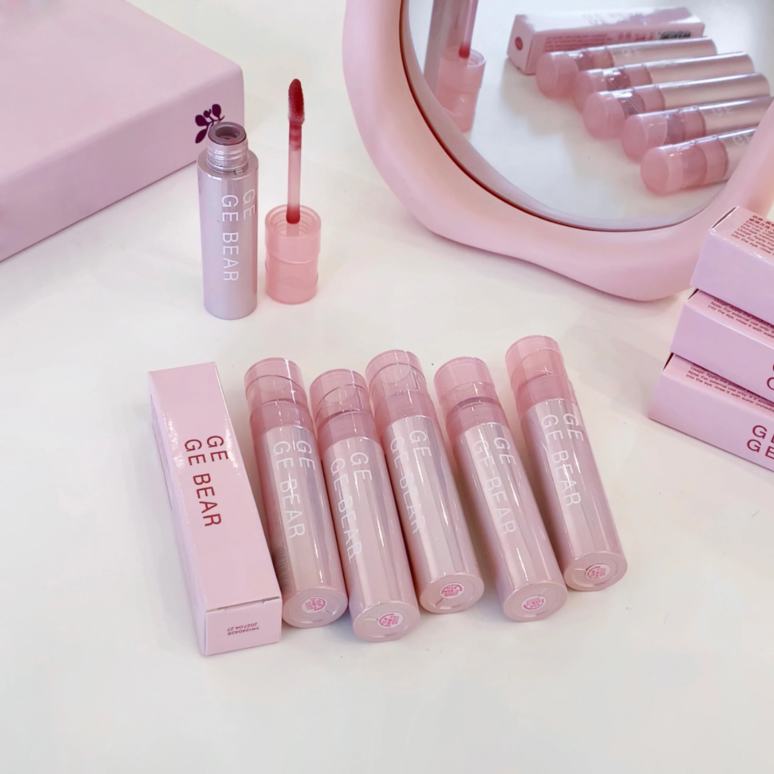 Gege Bear Watery And Icy Jelly Lip Balm Tender Appearance Lipstick Gloss Pure Desire Holding Makeup Lip Glaze