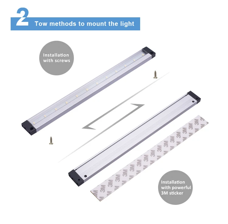 PIR motion sensor closet 12 volt kitchen island sink display bookcase led panel lights