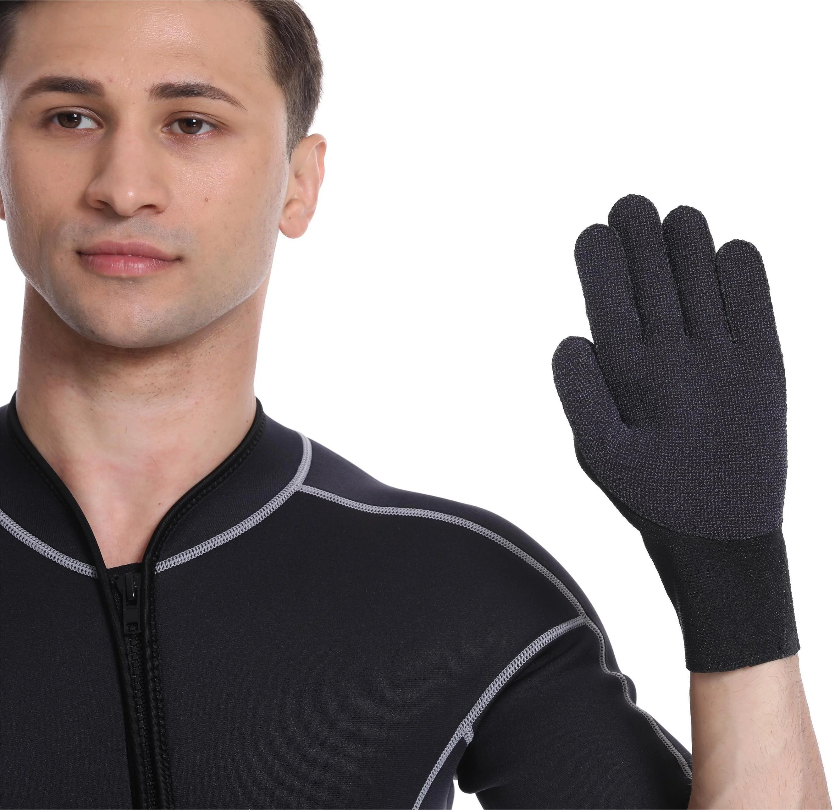 MONCAIS 3mm Neoprene Lightweight Glove Touch screen Anti-Slip Warm Gloves customized Spearfishing Kayaking  gloves