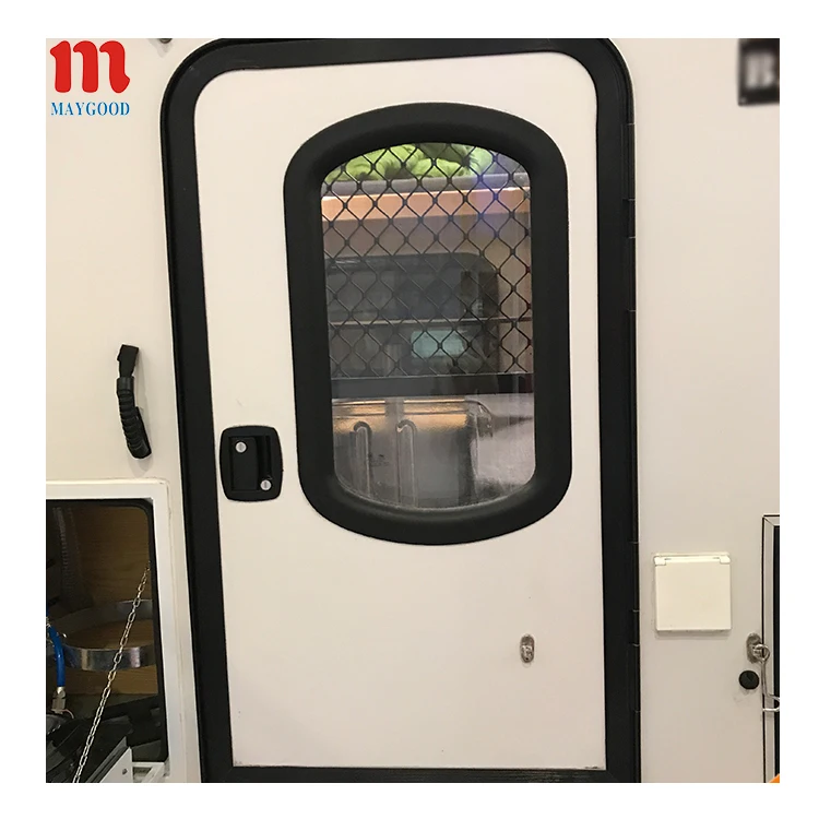 Newest Design Teardrop Trailer Door 620*1250mm High Tensile Aluminum Alloy RV Parts & Accessories