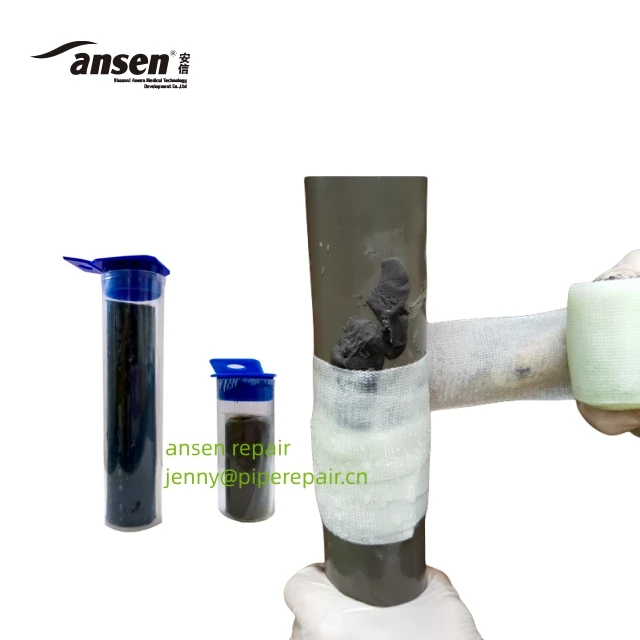 High Pressure Resist Fiberglass Pipeline Repair Bandage Water activated (resin impregnated) pipe repair tapes