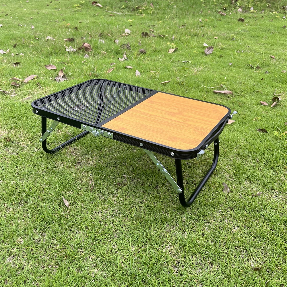 New Half Net Bbq Picnic Suitcase Korea Wood Grill Portable Small Camp Stove Igt Outdoor Folding Camping Table