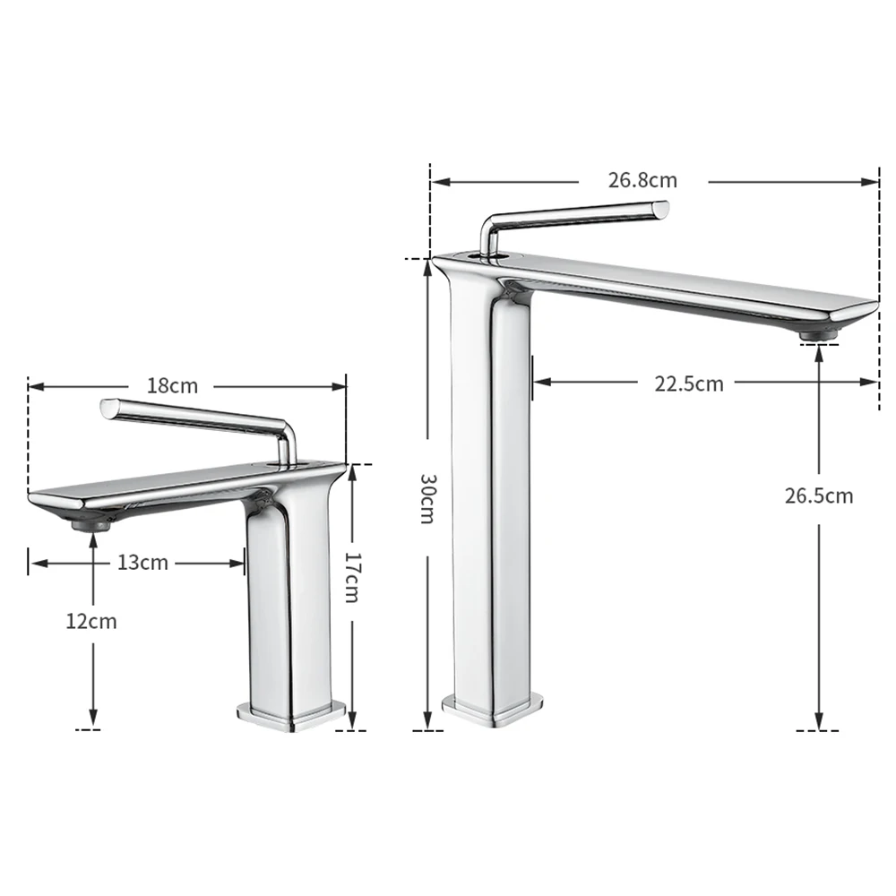 Solid Brass Bathroom Faucet Bathroom Taps Hot Cold Basin Mixer Water Faucet Brass Single Hole Basin Faucet