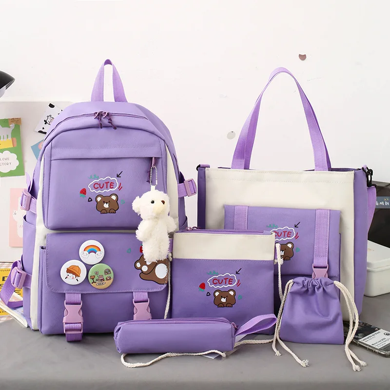 Top Sale Guaranteed Quality Cute Cartoon Backpack Set Sublimation Backpack School Bags