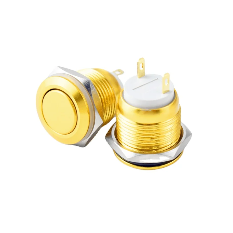 Round Push-(On) Momentary Button Switch For Door Bell