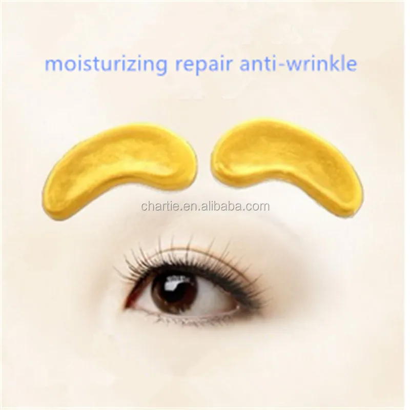 Water Dissolve 24K Gold Hydro Gel Eyes Mask Anti Wrinkle Cow feet Remover Dark Circle Under Eye Patches