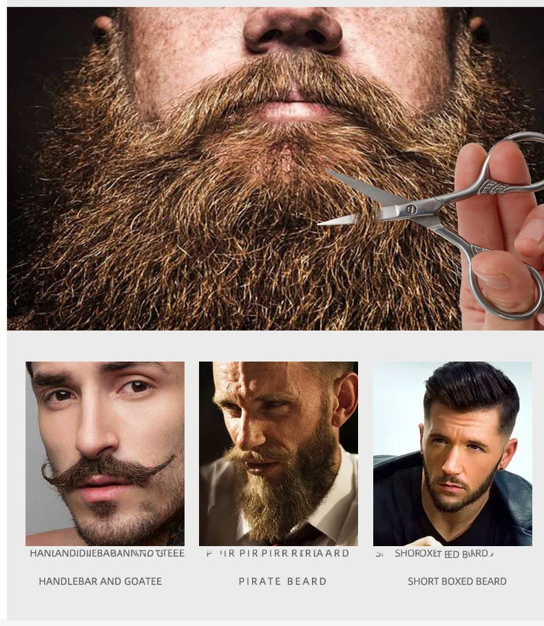 Wholesale Accessories Beard Product Wooden Barber Natural Beard Brush And Comb Set Trimming Kit for men beard and mustache