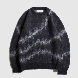 Trendyol варенка с круглым вырезом свитера для мужчин высокого качества на заказ из мохера вязанный модный свитер для мужчин на заказ