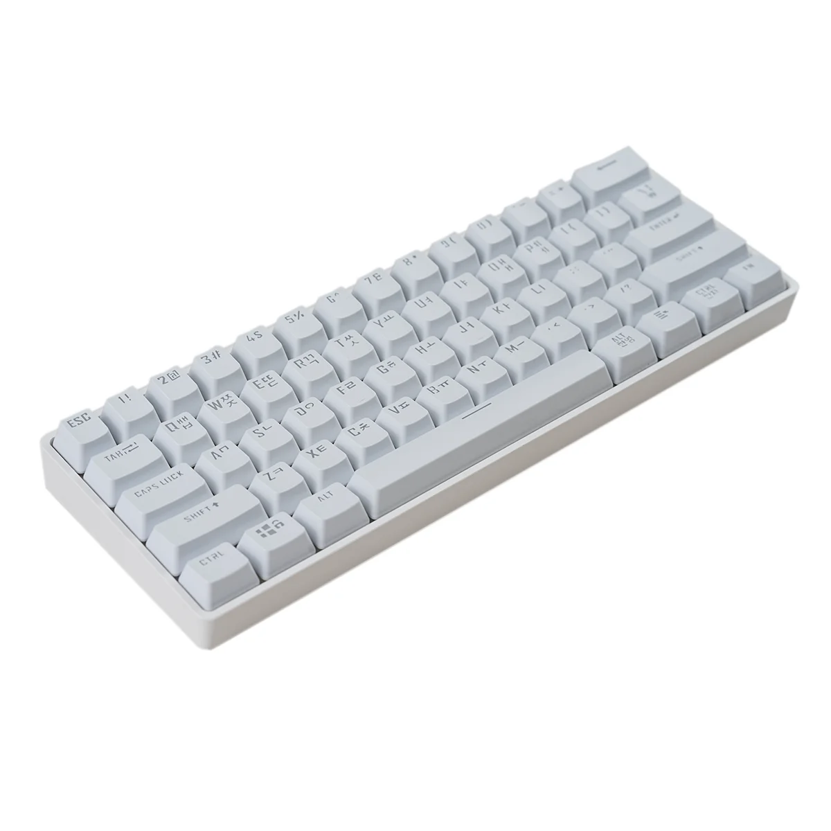 MATHEW TECH MK61 60% Mechanical Keyboard Cyrillic, 2.4Ghz/Bluetooth/Wired, Mini Keyboard 61 Keys Russian Language with Software