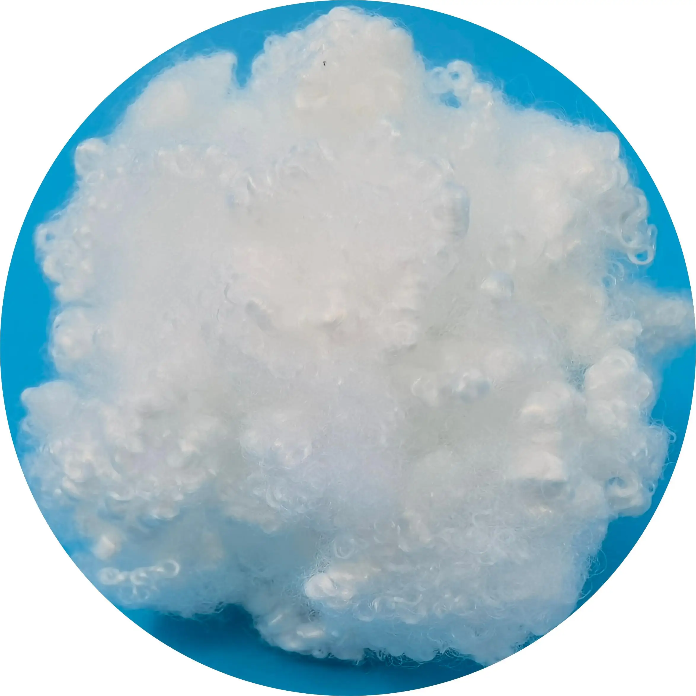 7D 32MM Virgin Antimony Free  HCS Polyester Fiber for Filling
