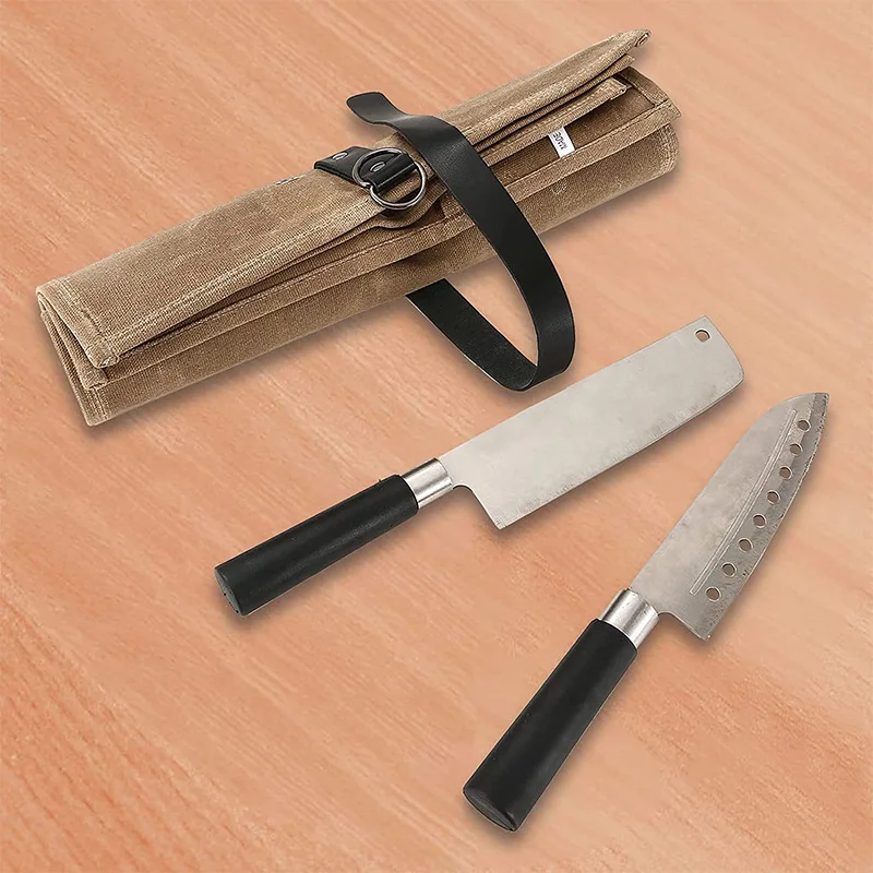 VUINO Custom Durable Nylon Canvas Professional Culinary Tools Knives Bag Chef Roll Knife Bag
